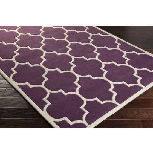 Transit Purple Indoor 8' x 8' Handmade Rug - Image 3