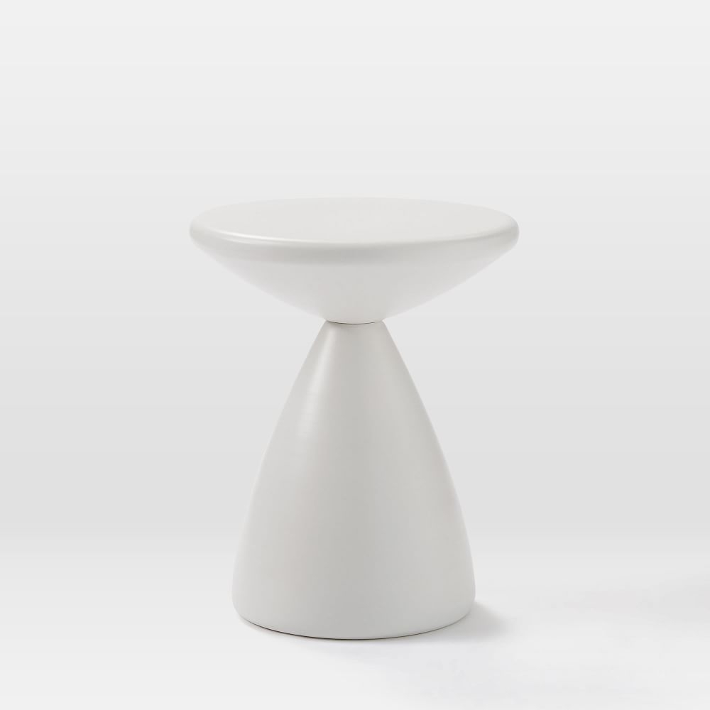 Cosmo 14.5" Side Table, White - Image 0