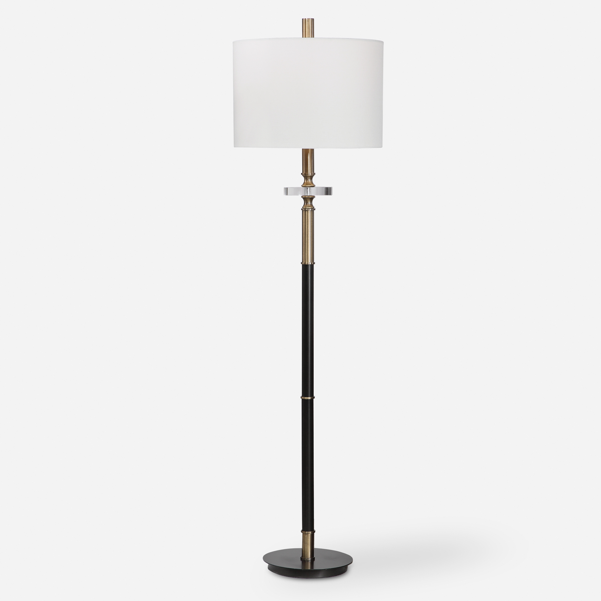 Maud Aged Black Floor Lamp - Image 0