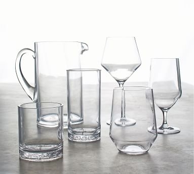Happy Hour Acrylic Stemmed Wine Glass, Single - Aqua - Image 2