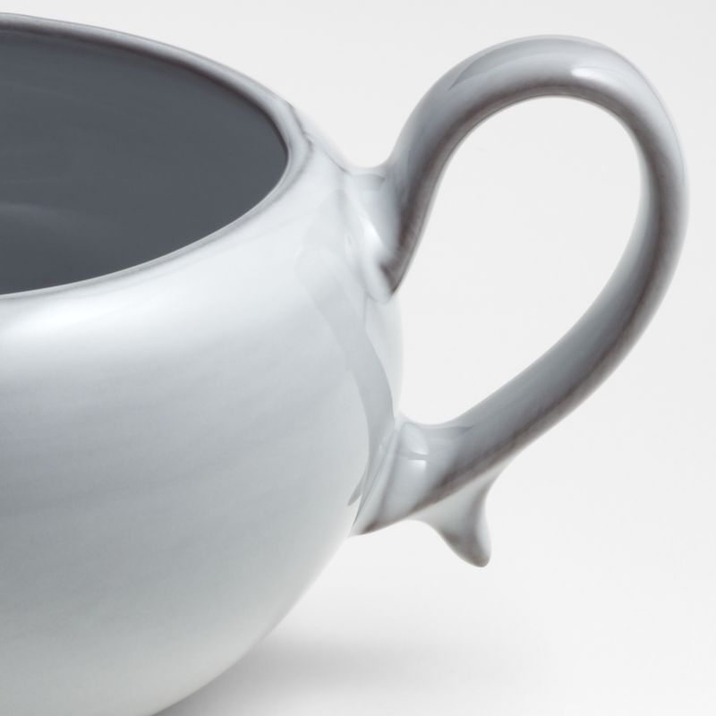 Lira White Porcelain Footed Mug - Image 4