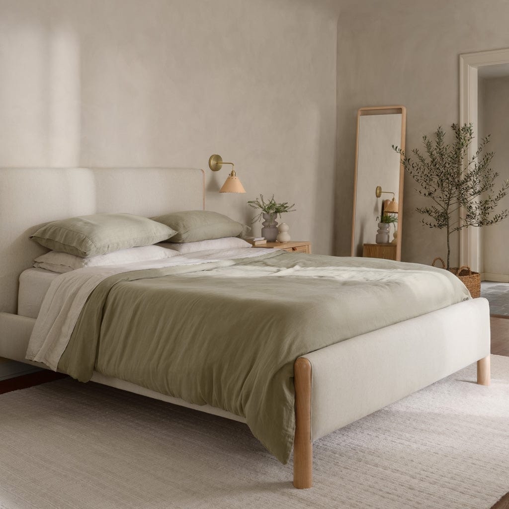 The Citizenry Laurel Bed with Low Footboard | Queen | Brown - Image 1