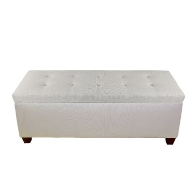 Sole Secret Duo 10 Button Upholstered Storage Bench - Image 0