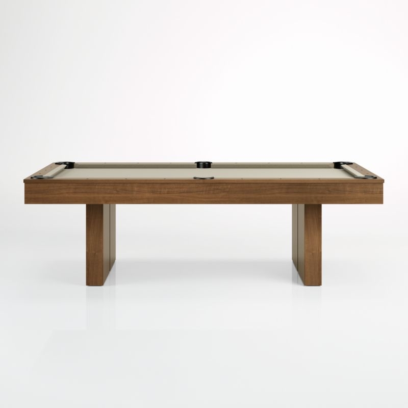 Walnut Pool Table with Wall Rack and Accessories - Image 5