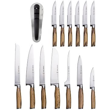 Schmidt Brothers Cutlery Zebra Wood Knife Block Set, 15-Piece - Image 4