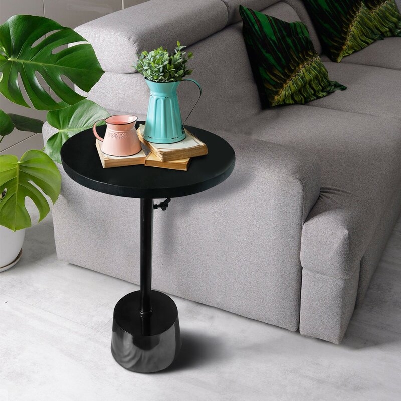 Adhyan End Table, Black - Image 1