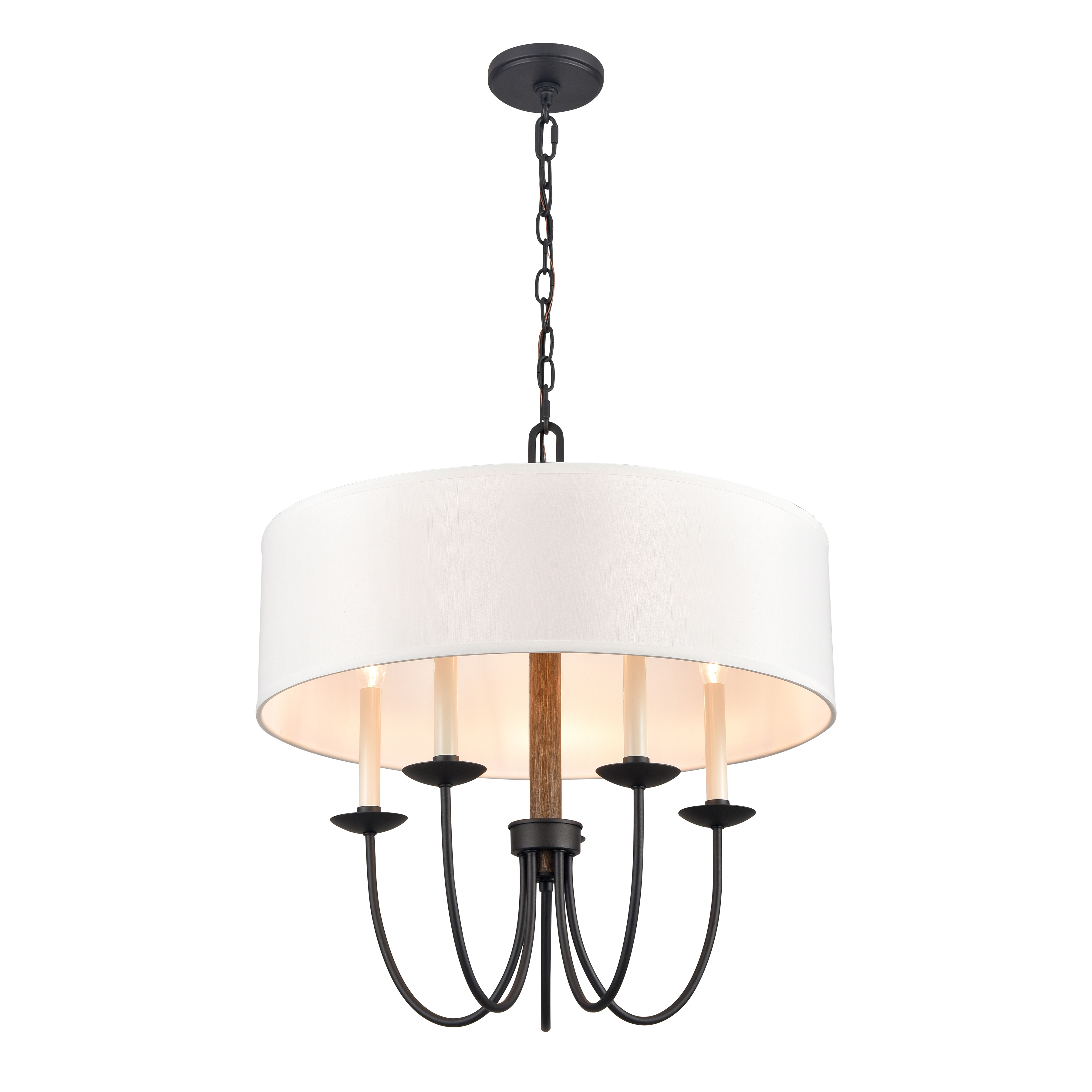 Neville 23'' Wide 5-Light Chandelier - Charcoal Black - Image 2