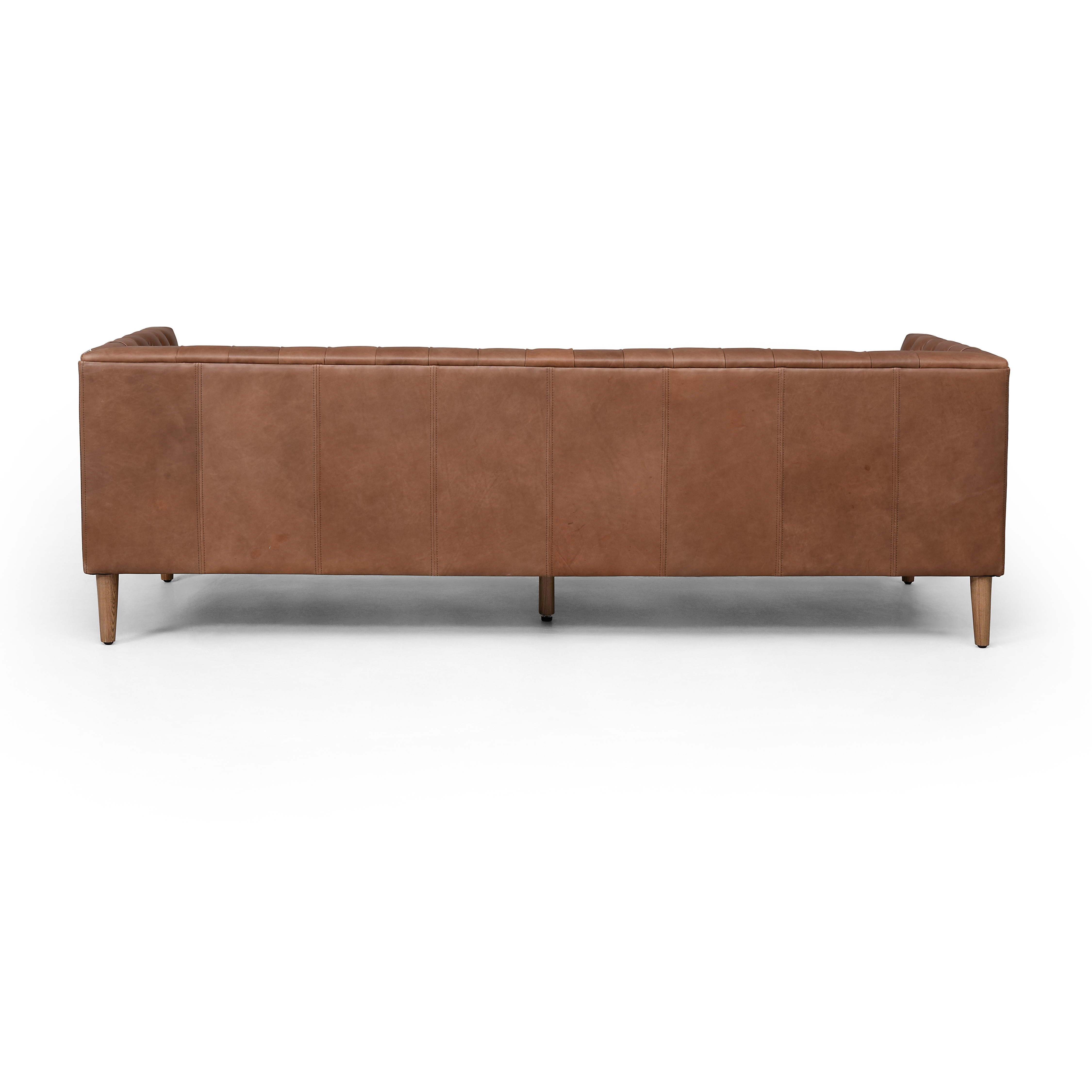 Williams Leather Sofa - Natural Washed Chocolate - Image 4