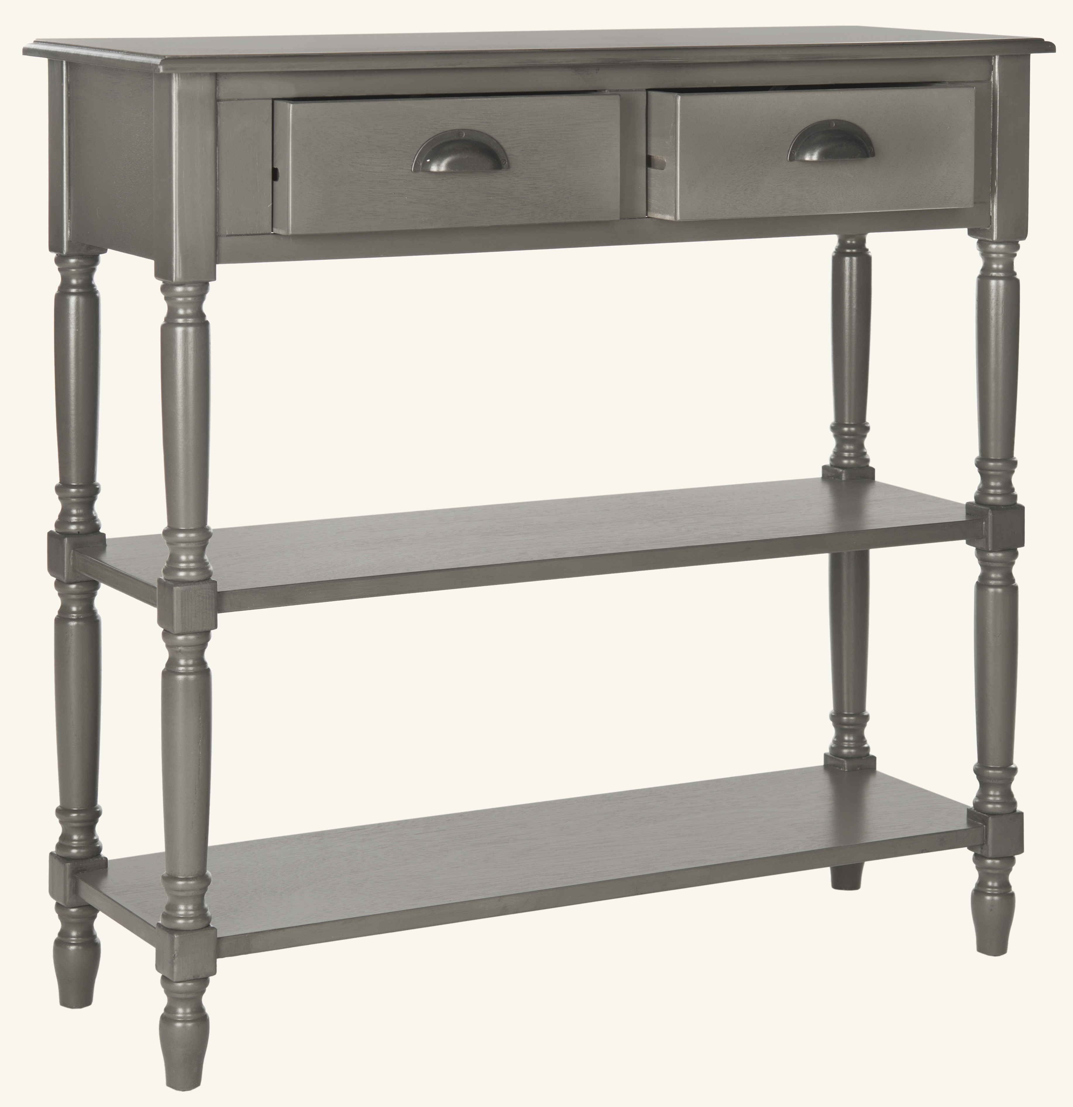 Salem Console Table With Storage - Grey - Safavieh - Image 0