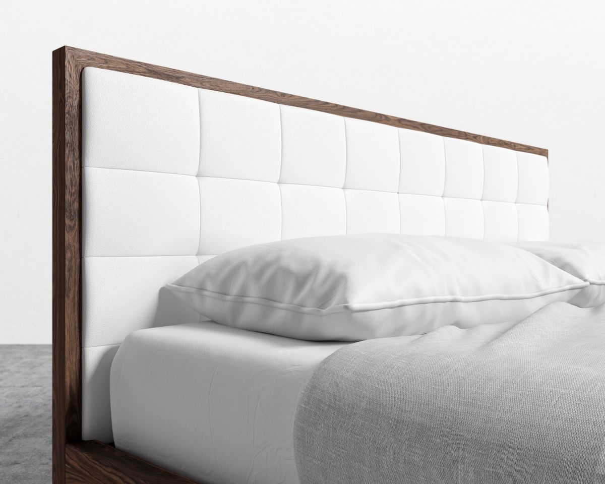 Charlotte Storage Bed - Queen Walnut Veneer Monaco White - Image 9