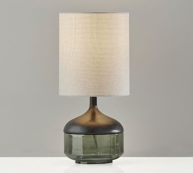Stephe Glass Table Lamp, Large 22.75", Black - Image 2