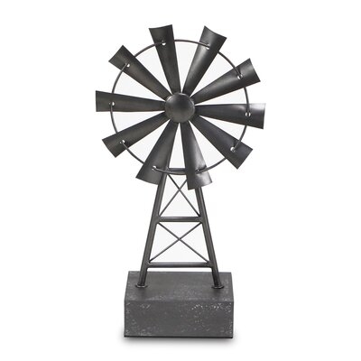 Metal Windmill Table Decor - Large - Image 0