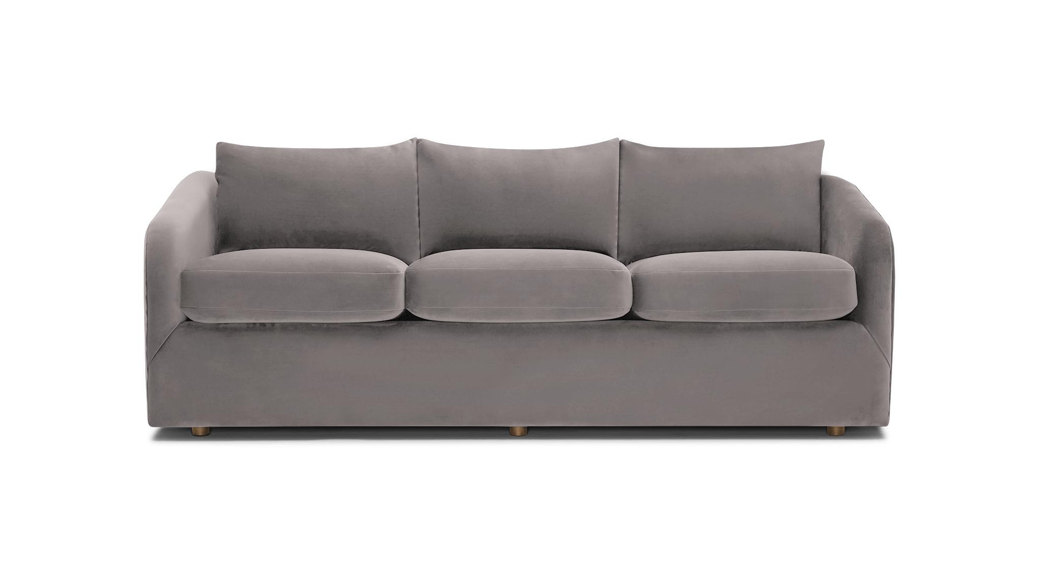 Purple Amelia Mid Century Modern Sofa - Sunbrella Premier Wisteria - Image 0