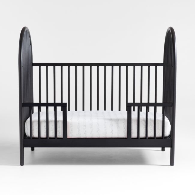 Canyon Black Wood Toddler Bed Rail by Leanne Ford - Image 0