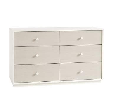 Milo Extra-Wide Dresser, Simply White/Pebble, In-Home Delivery - Image 0