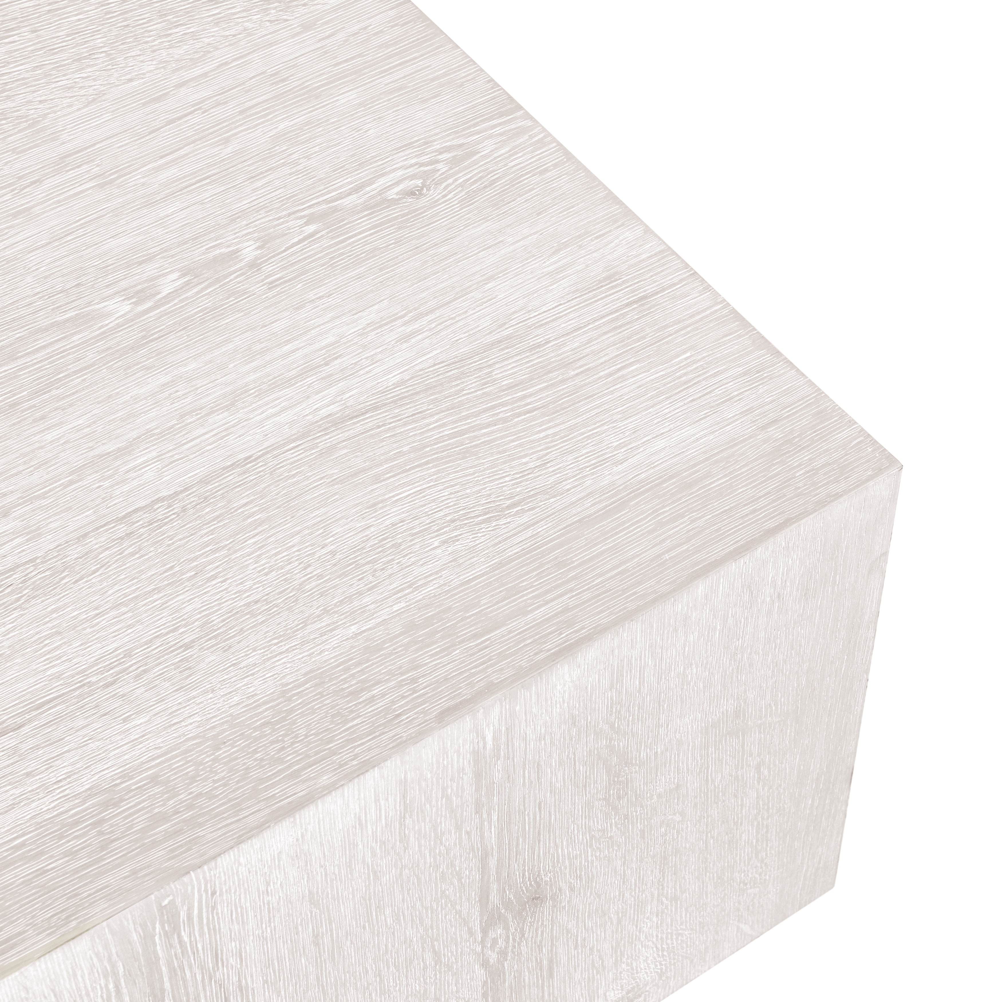 Layne 42" Square Coffee Table w/Casters White Wash - Image 2