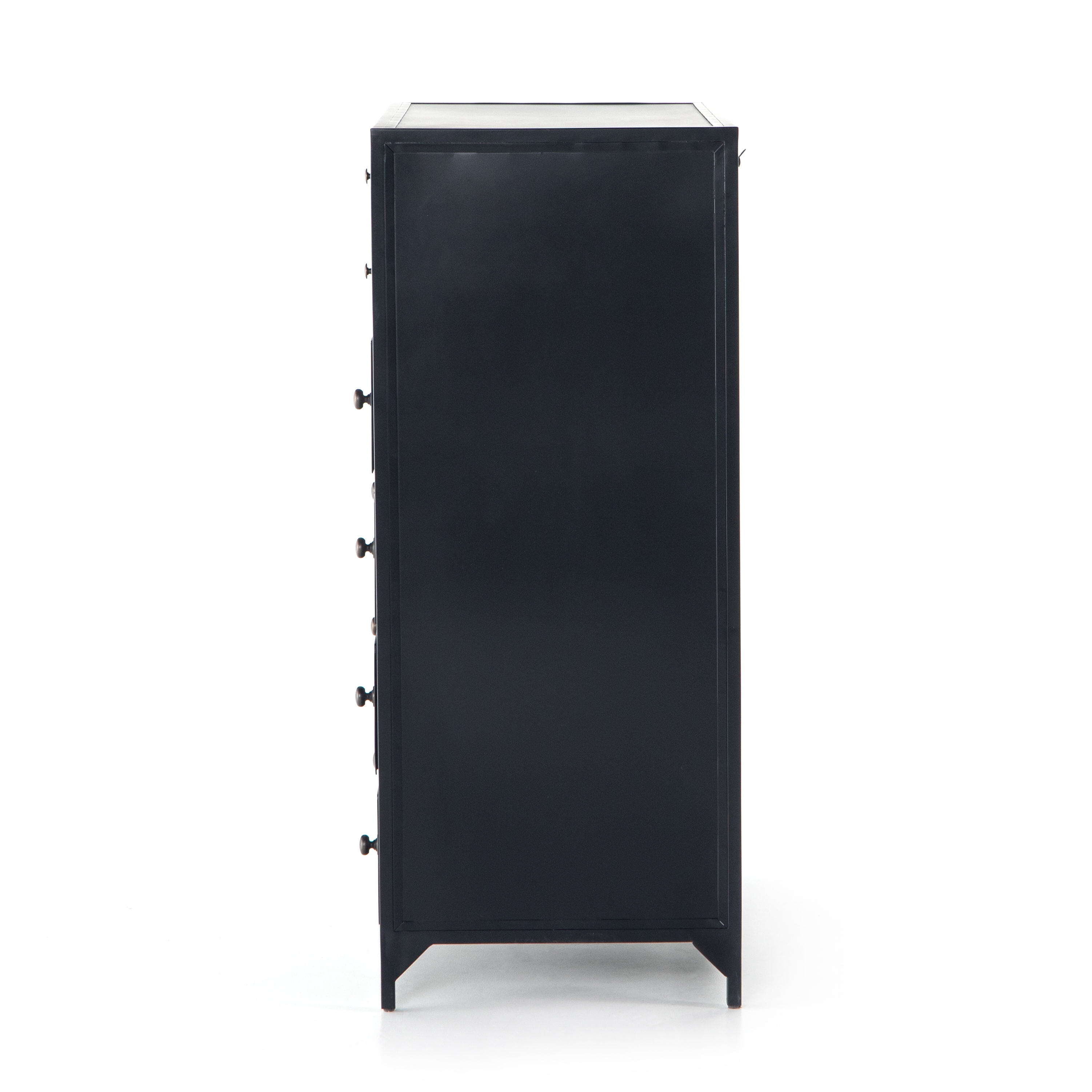 Belmont 8 Drawer Tall Dresser-Black - Image 5