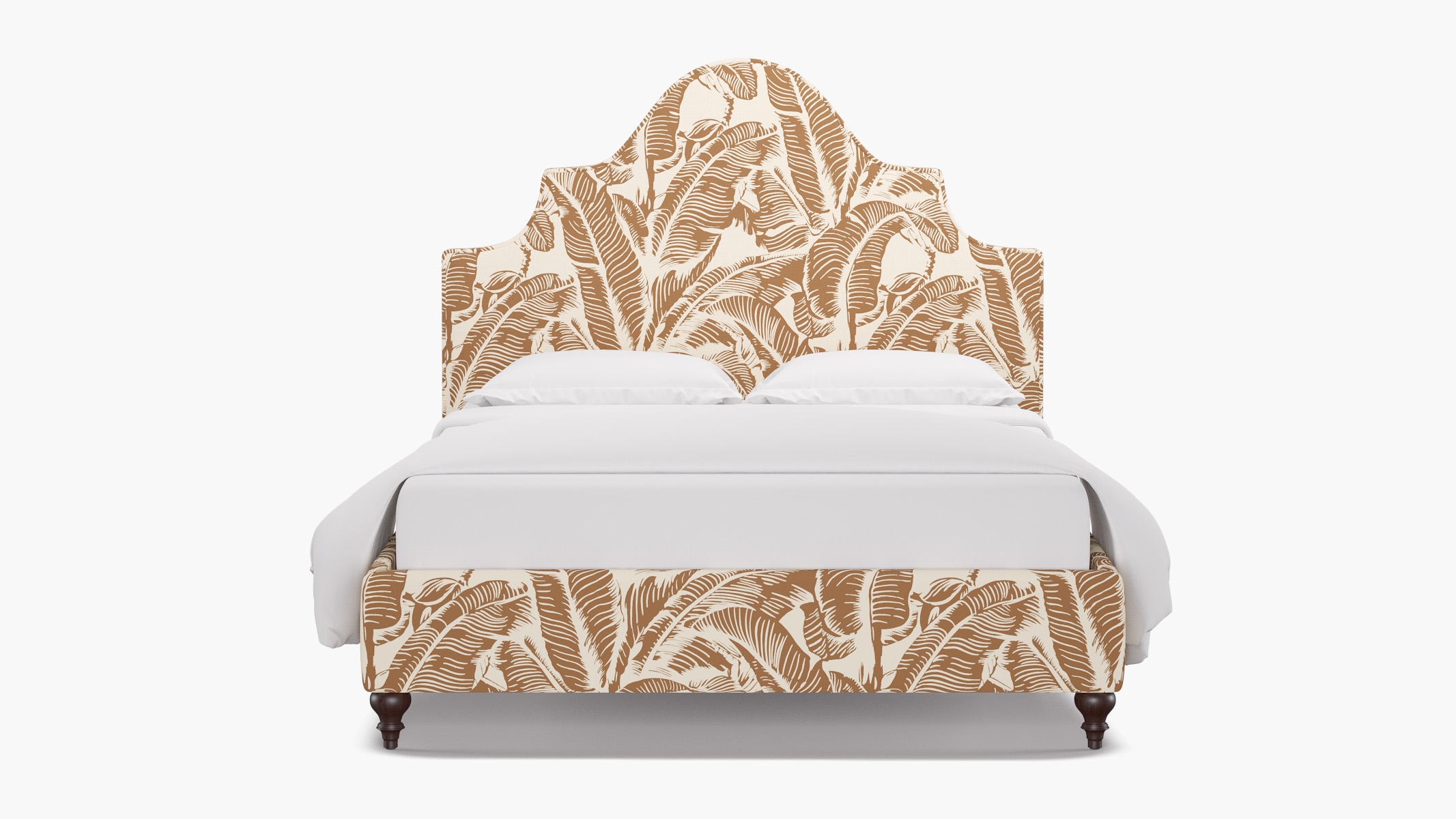 Statement Bed, Caramel Martinique® Encore, Espresso Traditional Turned Leg, King - Image 0