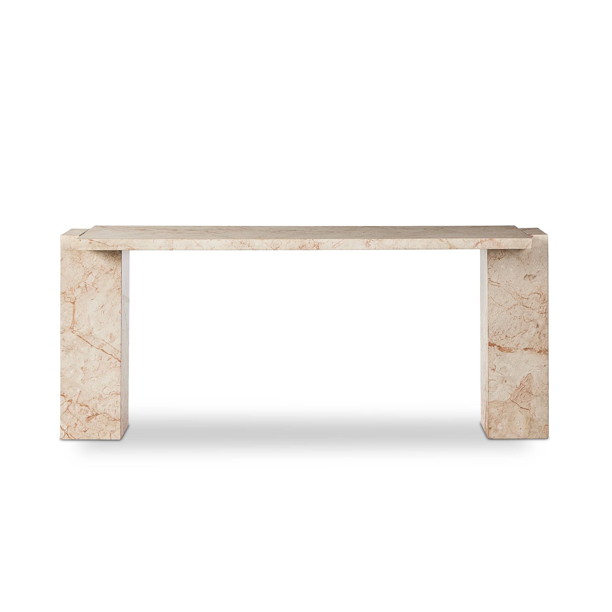 Romano Console Table - Desert Taupe Marble - Image 2