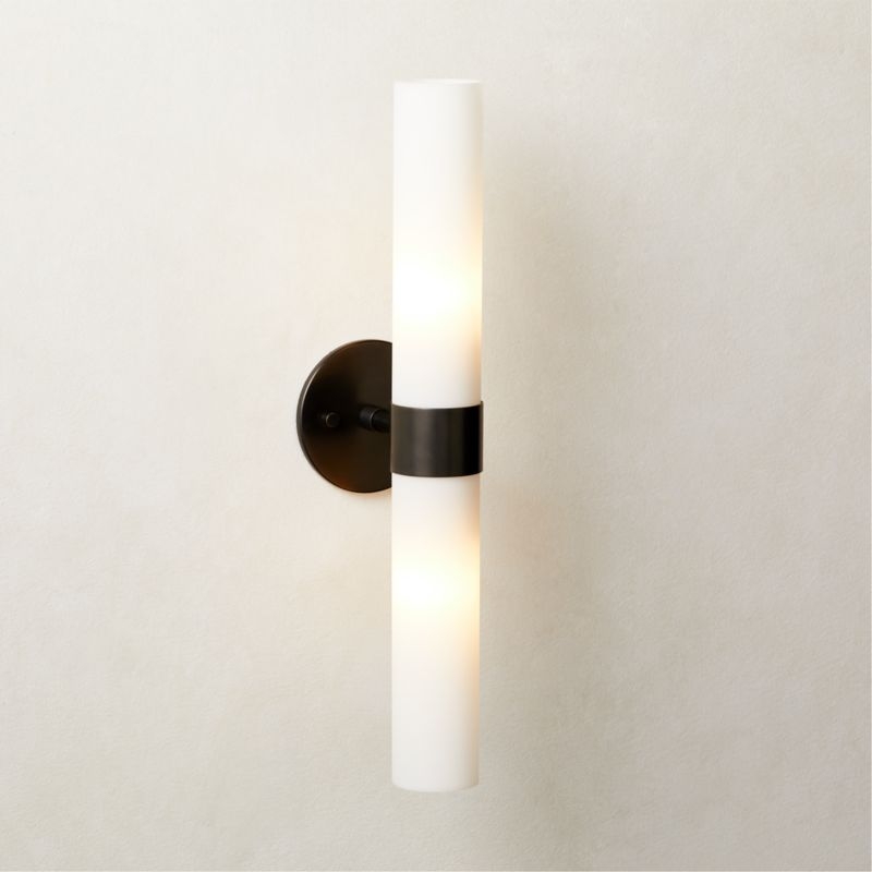 Amie Blackened Brass Wall Sconce - Image 1