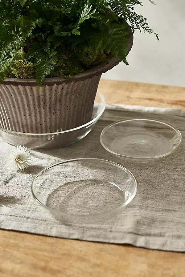 Glass Saucers, Set of 3 - Image 0
