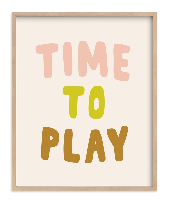 Time To Play Children's Art Print - Image 0