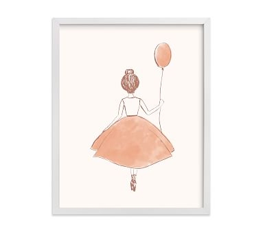 Minted(R) My Little Ballerina Wall Art by Belia Simm; 11x14, White - Image 0