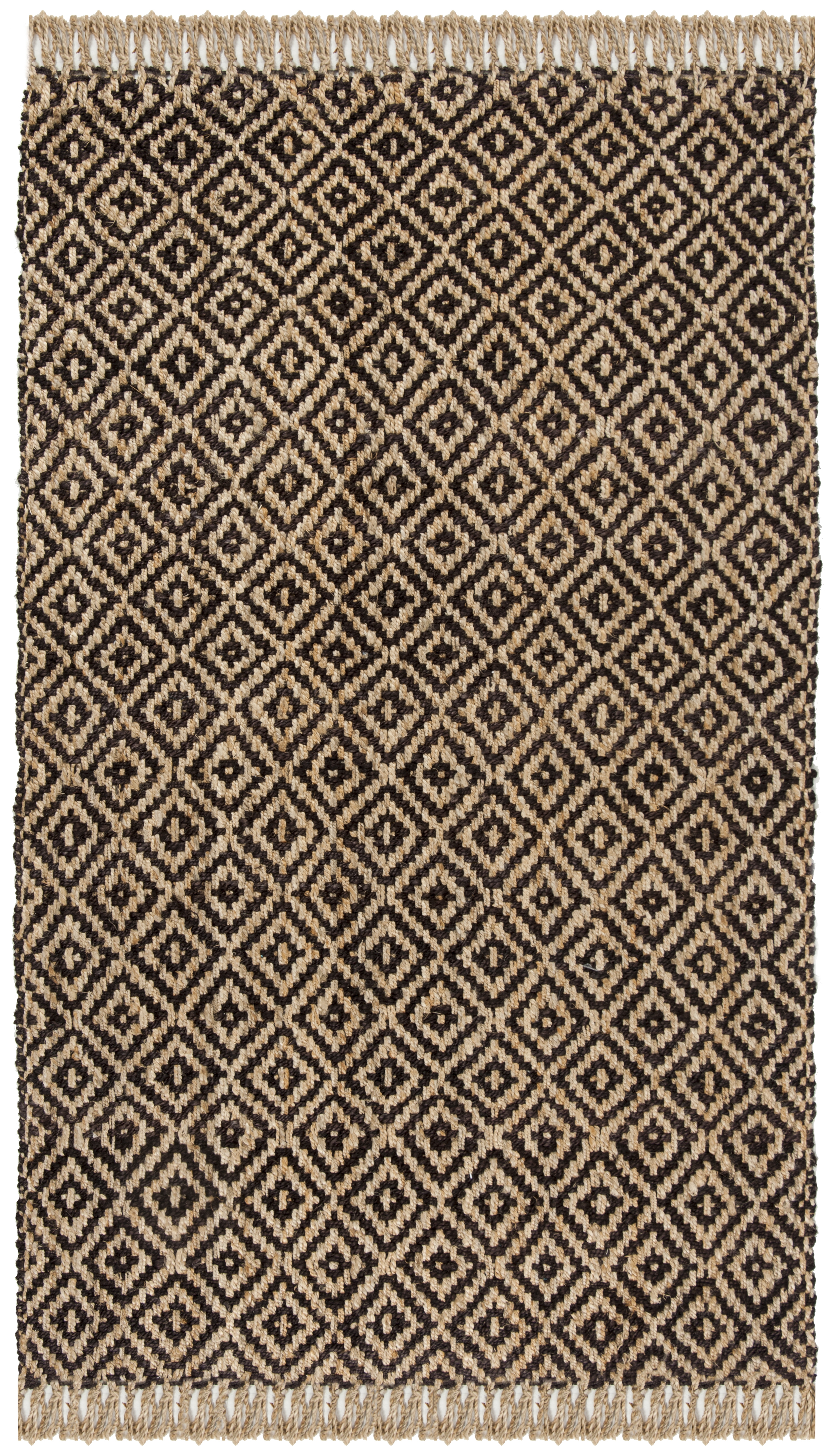 Arlo Home Hand Woven Area Rug, NF266E, Brown/Natural,  6' X 9' - Image 0