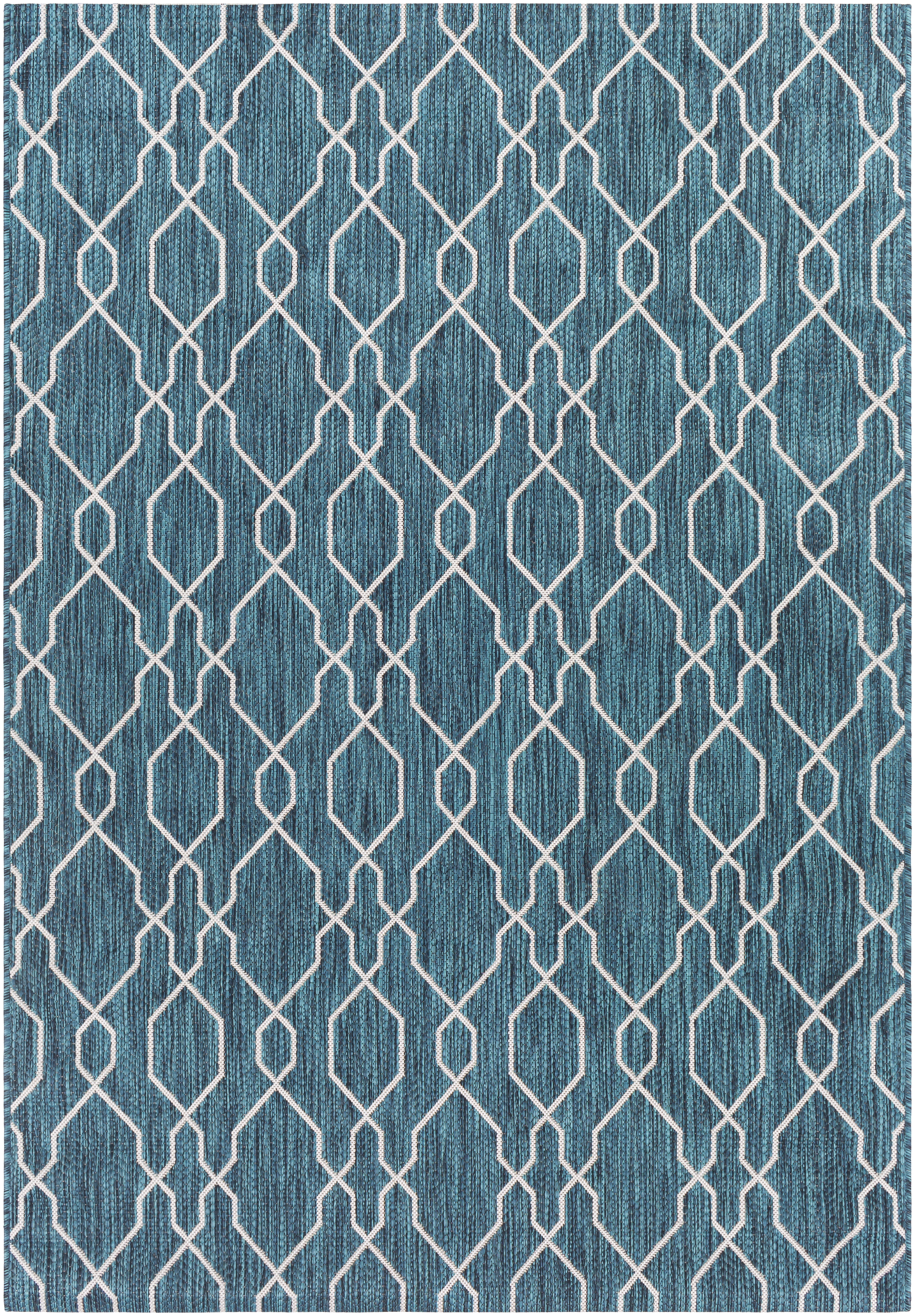 Eagean Green Outdoor 2' x 2'11" Machine Woven Rug - Image 0