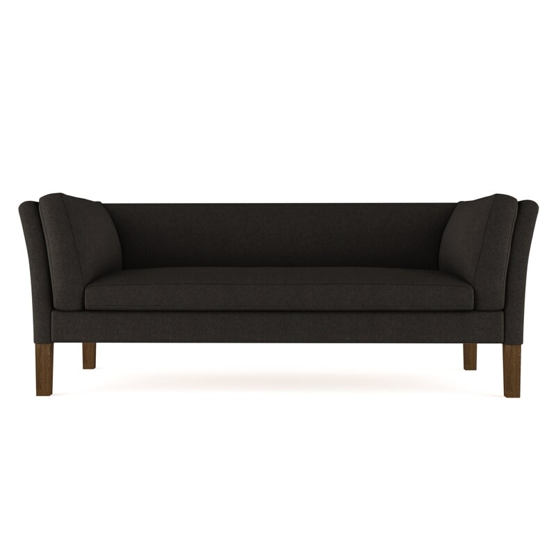 Tandem Arbor Union Sofa Upholstery Color: Velvet Chocolate, Size: 31" H x 108" W x 33" D - Image 0