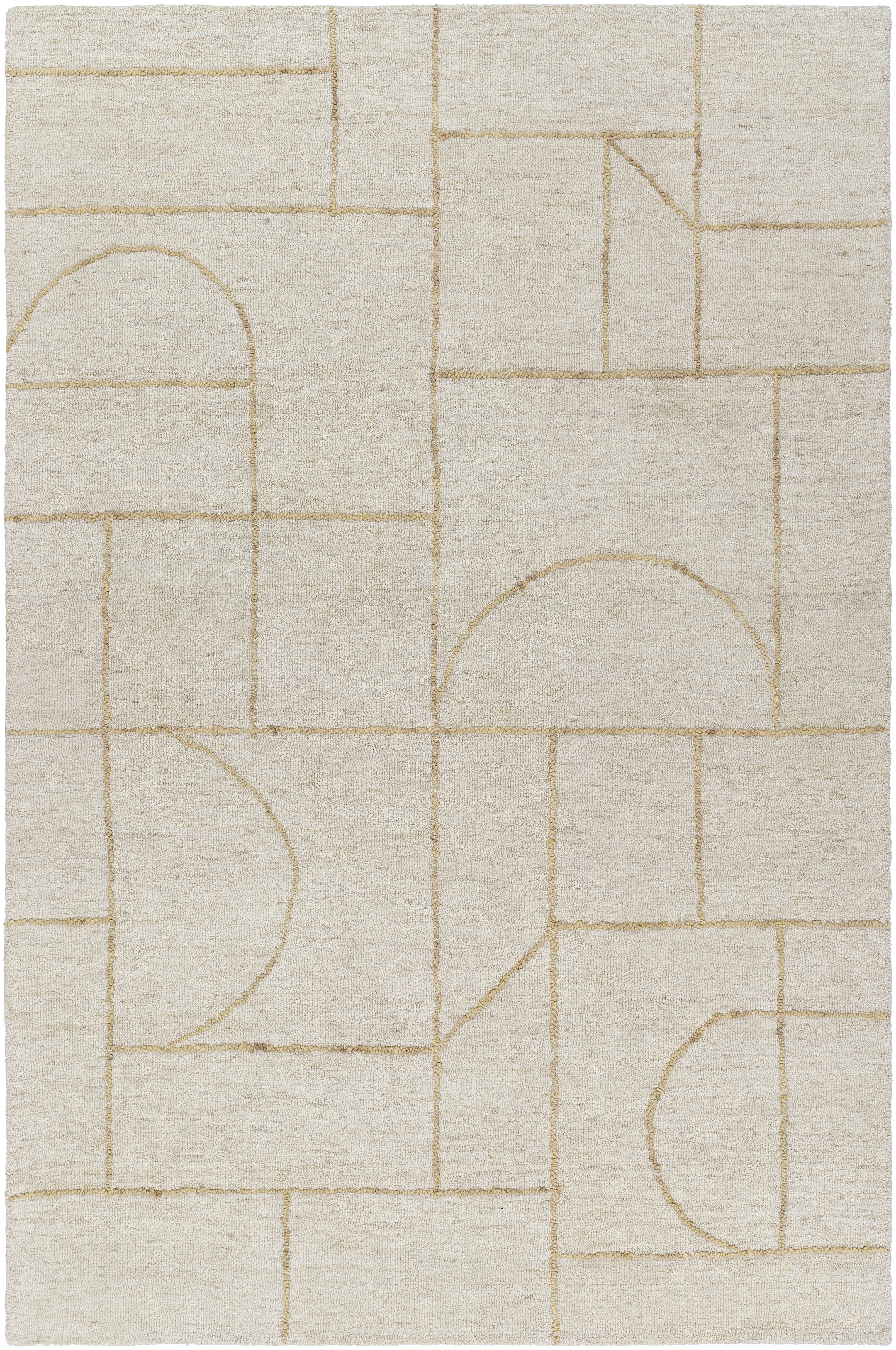 Jules Beige Indoor 2' x 3' Handmade Rug - Image 0