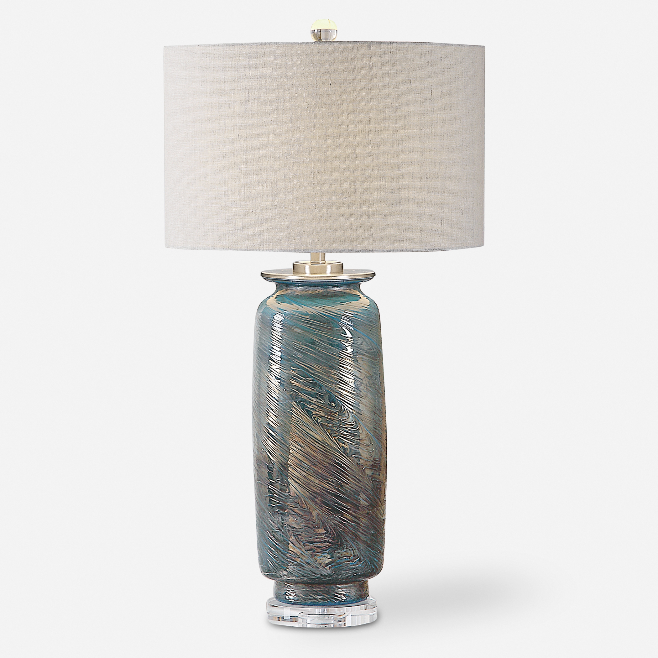 Olesya Swirl Glass Table Lamp - Image 0