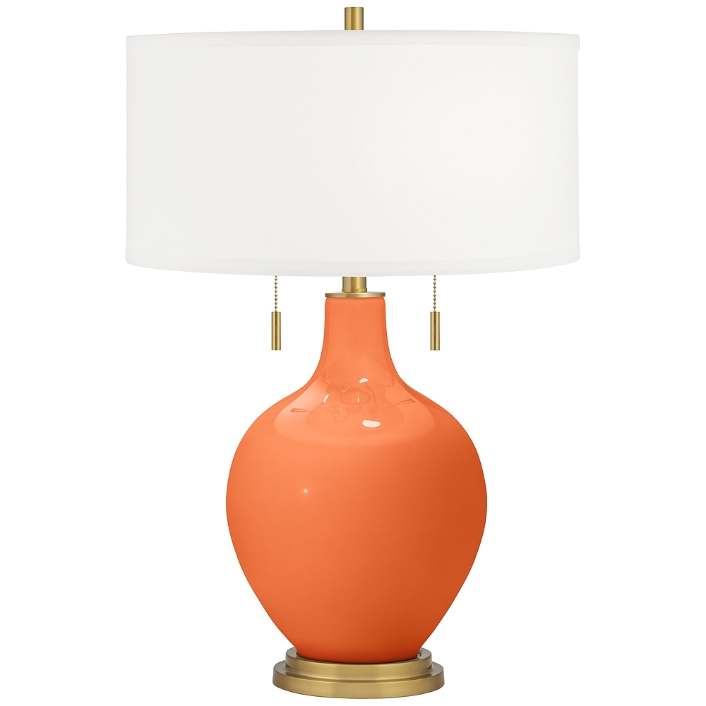 Nectarine Toby Brass Accents Table Lamp - Image 0