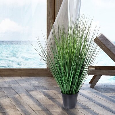 Potted PVC Fountain Grass 48" - Image 0