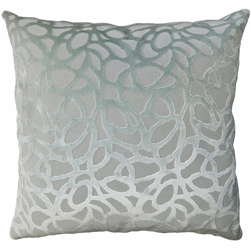 Square Feathers Baja Ornate Pillow Cover & Insert - Image 0