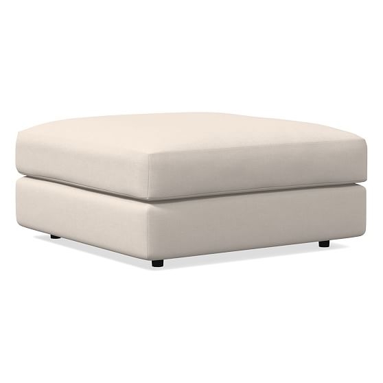 Urban Ottoman, Classic Cotton, Opal, Concealed Support - Image 0