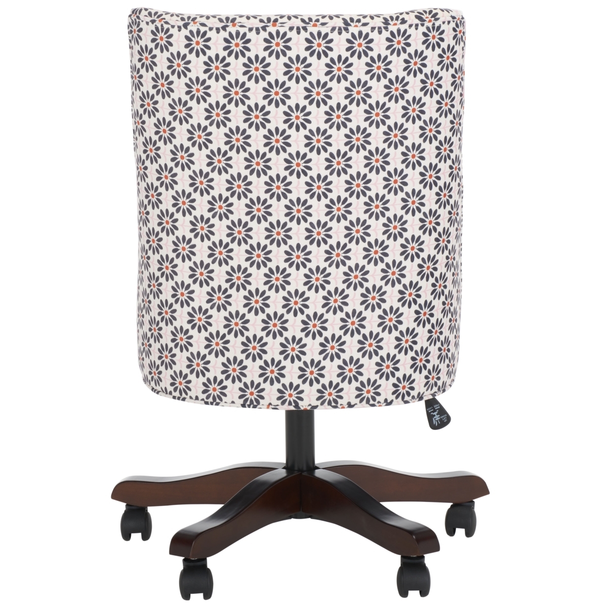 Scarlet Desk Chair - Black / Flower - Safavieh - Image 7