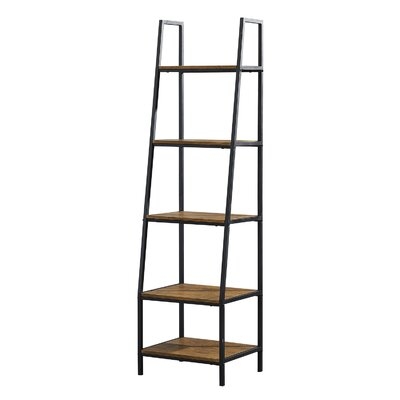 Emden 72" H x 19.68" W Iron Ladder Bookcase - Image 0