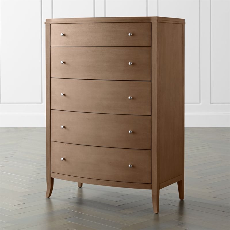 Colette Driftwood 5-Drawer Chest - Image 1