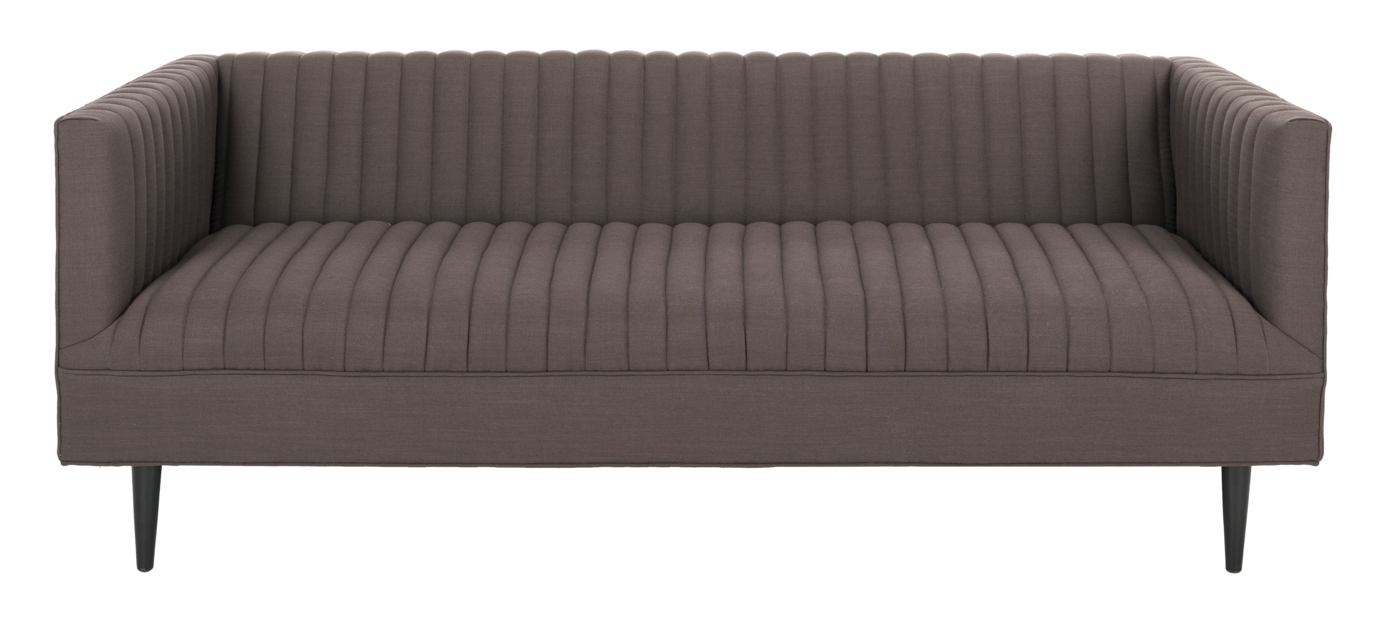 Carmina Channeled Linen Sofa - Brown - Arlo Home - Image 0