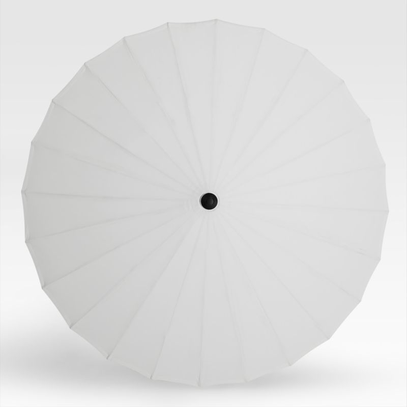 9' Dome White Outdoor Patio Umbrella - Image 7