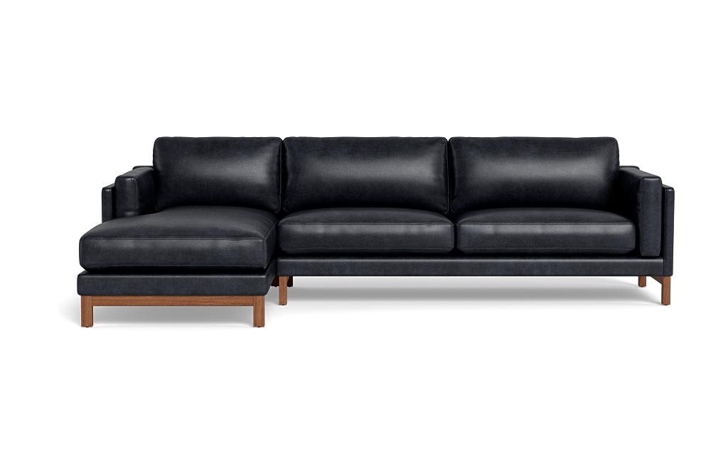 Gaby Leather 3-Seat Left Chaise Sectional - Image 0