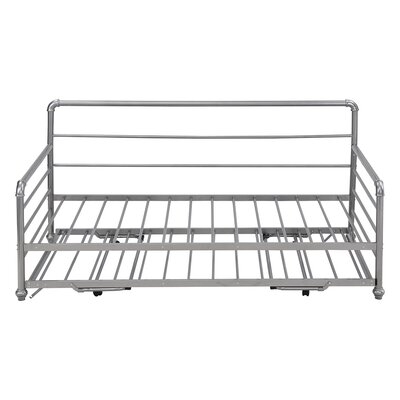 Twin Size Steel Daybed With Pop Up Trundle - Image 0