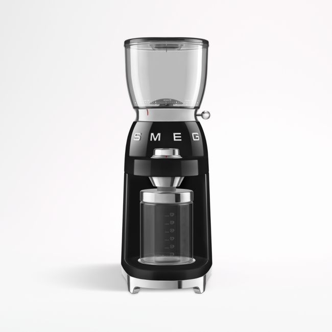 SMEG Black Retro Conical Burr Coffee Grinder - Image 0