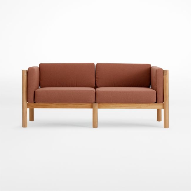 Neighbor ™ Haven 66" Rust Outdoor Loveseat - Image 0
