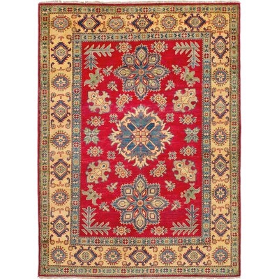 One-of-a-Kind Aryanna Hand-Knotted Red 4'11" x 6'8" Wool Area Rug - Image 0