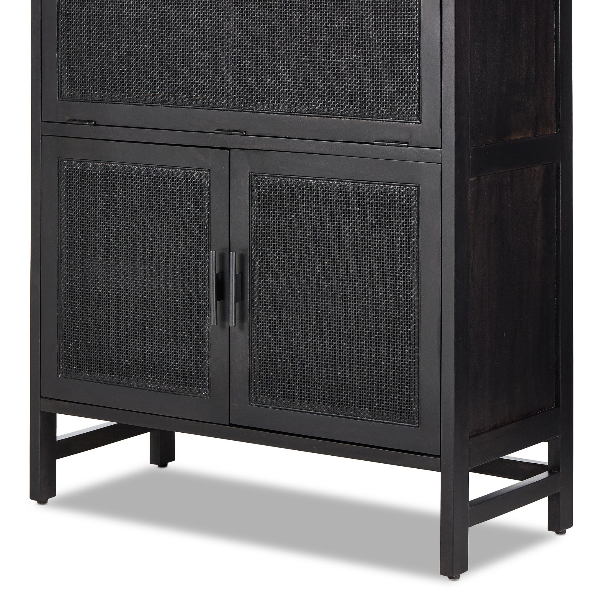 Caprice Bar Cabinet - Black Wash Mango - Image 11