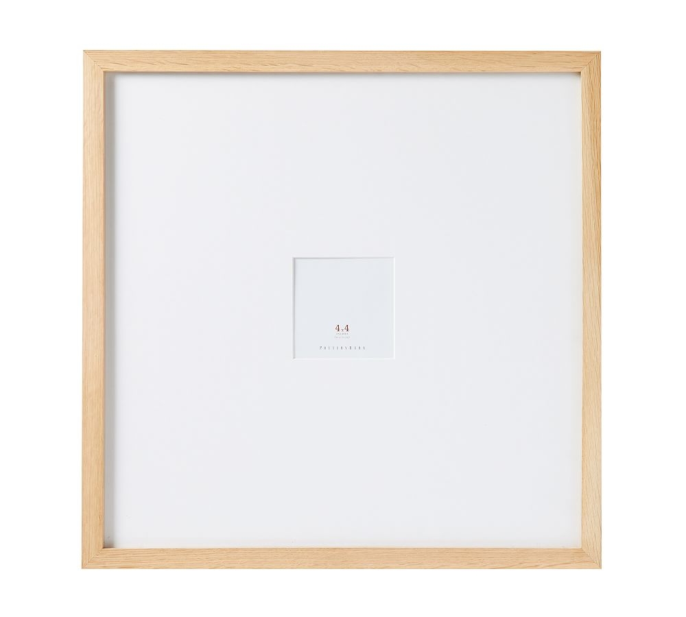 Wood Gallery Single Opening Oversized Mat Frame, 4x4 (18x18 without mat) - Natural - Image 0