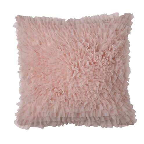 Lili Alessandra Coco Sheer Feathers Throw Pillow - Image 0