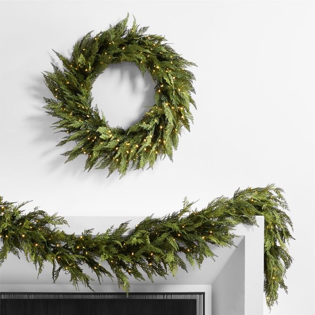 Hemlock Holiday Wreath and Garland Set - Image 0